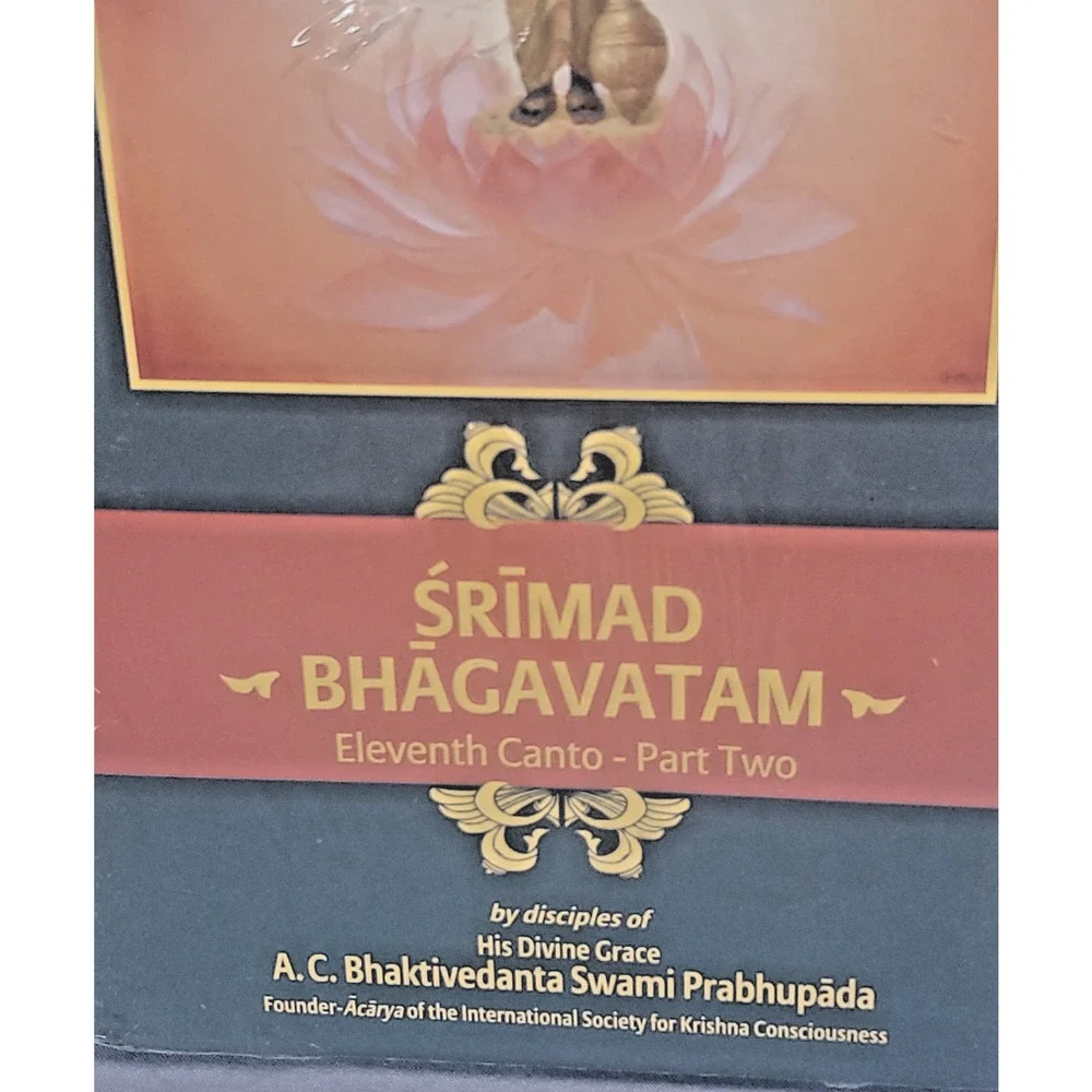 Srimad Bhagavatam 11th Canto Part 1 & 2 Lot Hardcover BBT Prabhupada Books NEW